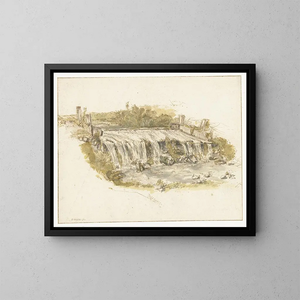 Wasserfall - Gillis Neyts — gerahmtes Bild an der Wand