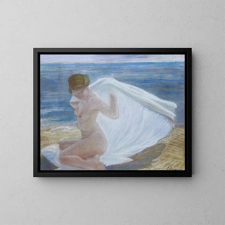 Gino Piccioni - Signora in riva al mare.webp