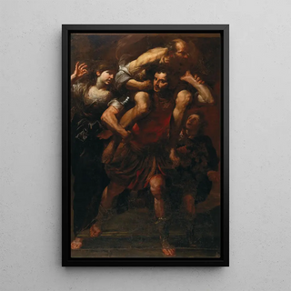 Gioacchino Assereto - Aeneas fleeing the burning Troy.webp
