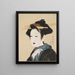Portrait einer Frau - Gion Seitoku — gerahmtes Bild an der Wand