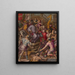 Laurent le Magnifique erhält die Hommage der Botschafter - Giorgio Vasari — gerahmtes Bild an der Wand