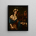 Judith mit dem Kopf des Holofernes - Giovan Gioseffo dal Sole — gerahmtes Bild an der Wand