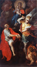 Jungfrau mit Kind mit Johannes dem Evangelisten und Michael dem Erzengel - Giovanni Ambrogio Figino — Ansicht des Kunstwerks