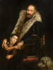 Portrait eines Gentlemans und eines Kindes mit einem Hund - Giovanni Antonio Fasolo — Ansicht des Kunstwerks