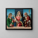 Jungfrau mit Kind mit den Heiligen Katharina und Nikolaus - Giovanni Battista Cima da Conegliano — gerahmtes Bild an der Wand