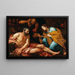 Joseph interpretiert die Träume - Giovanni Battista Langetti — gerahmtes Bild an der Wand