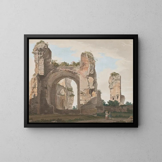 Giovanni Battista Lusieri - A view of the ruins of the Baths of Caracalla.webp
