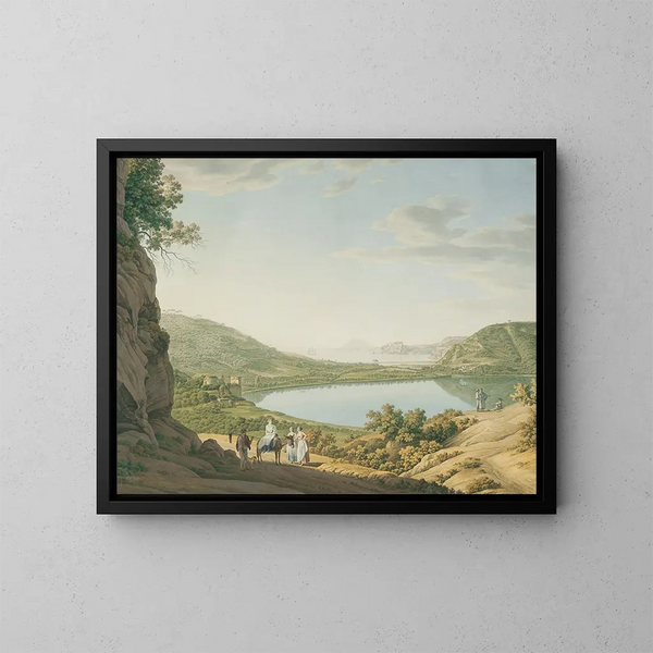 Lac d'Averne - Giovanni Battista Lusieri — gerahmtes Bild an der Wand