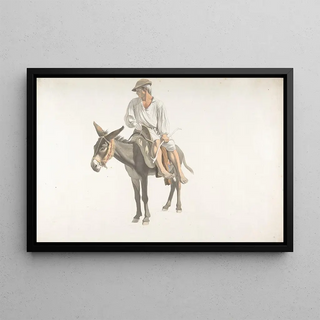 Giovanni Battista Lusieri - Peasant on a Donkey.webp