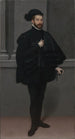 Der schwarze Ritter - Giovanni Battista Moroni — Ansicht des Kunstwerks