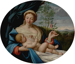 Giovanni Battista Salvi da Sassoferrato - Madonna and Child with the rose.webp