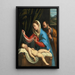 Die Jungfrau und Josef mit dem schlafenden Jesuskind - Giovanni Battista Salvi da Sassoferrato — gerahmtes Bild an der Wand