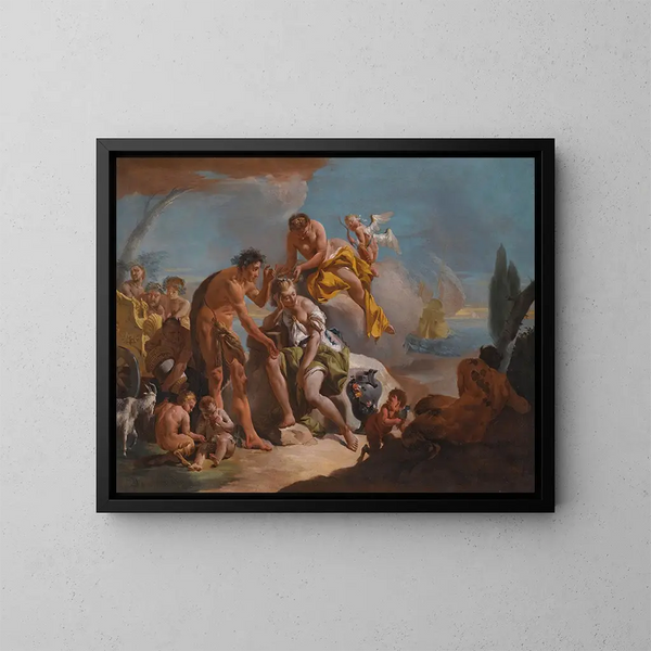 Bacchus und Ariadne - Giovanni Battista Tiepolo — gerahmtes Bild an der Wand