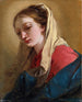 Marie-Madeleine Ansicht von drei Vierteln, mit einem weißen Tuch bedeckt - Giovanni Battista Tiepolo — Ansicht des Kunstwerks