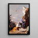 Die Flucht nach Ägypten - Giovanni Battista Tiepolo — gerahmtes Bild an der Wand
