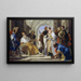 Die Schutzheiligen der Familie Crotta - Giovanni Battista Tiepolo — gerahmtes Bild an der Wand