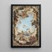Reichtum und Wohltaten der spanischen Monarchie unter Karl III - Giovanni Battista Tiepolo — gerahmtes Bild an der Wand