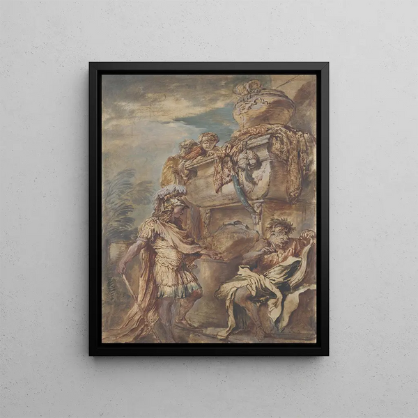 Giovanni Benedetto Castiglione - Alexander at the Tomb of Cyrus.webp