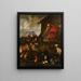 Die Tiere, die in die Arche Noah einsteigen - Giovanni Benedetto Castiglione — gerahmtes Bild an der Wand