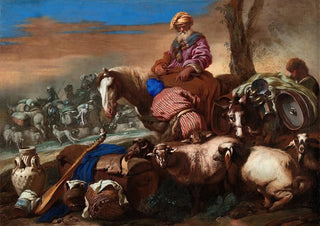 Giovanni Benedetto Castiglione - The Oath of Abrahams Servant.webp