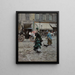 Überqueren der Straße - Giovanni Boldini — gerahmtes Bild an der Wand