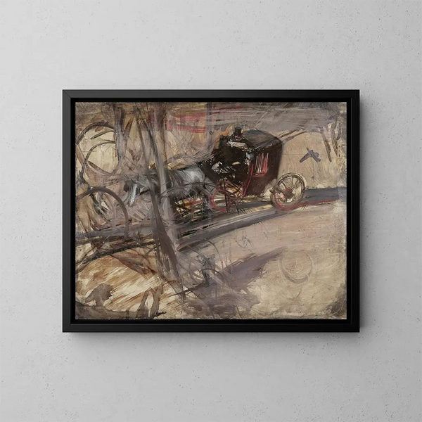Der Kutscher - Giovanni Boldini — gerahmtes Bild an der Wand