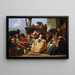 Szene des Karnevals oder Der Menuett - Giovanni Domenico Tiepolo — gerahmtes Bild an der Wand