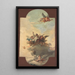 L'Apothéose eines Papstes und Märtyrers - Giovanni Domenico Tiepolo — gerahmtes Bild an der Wand