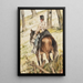 Cavalier en reconnaissance - Giovanni Fattori — gerahmtes Bild an der Wand