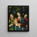 Die Jungfrau mit dem Kind und die heiligen Magdalena und Katharina - Giovanni Francesco Caroto — gerahmtes Bild an der Wand