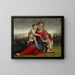 Jungfrau mit Kind und dem Kind Johannes - Giovanni Francesco Caroto — gerahmtes Bild an der Wand
