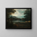 Landschaft mit ruhenden Hirten - Giovanni Francesco Grimaldi — gerahmtes Bild an der Wand