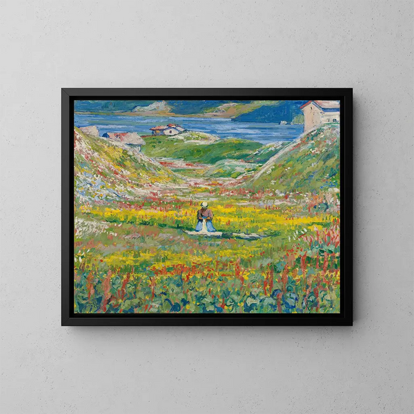 Vallée en fleurs - Giovanni Giacometti — gerahmtes Bild an der Wand