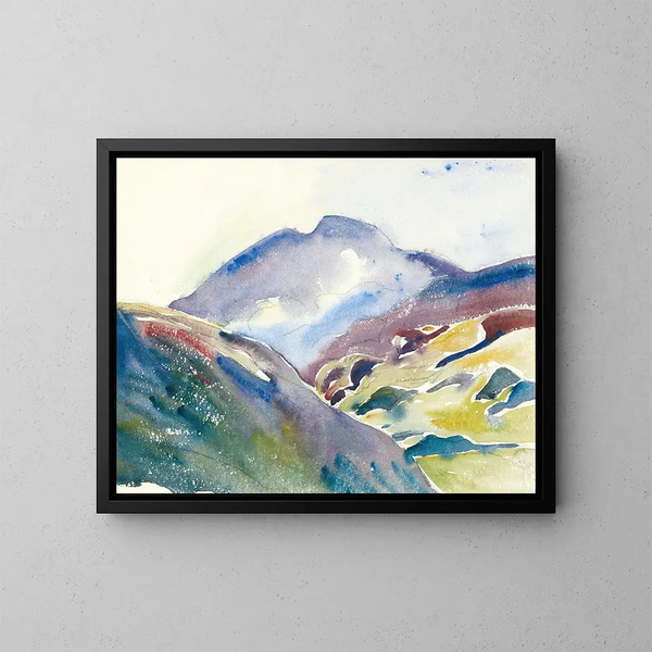 Hochgebirgslandschaft - Giovanni Giacometti — gerahmtes Bild an der Wand