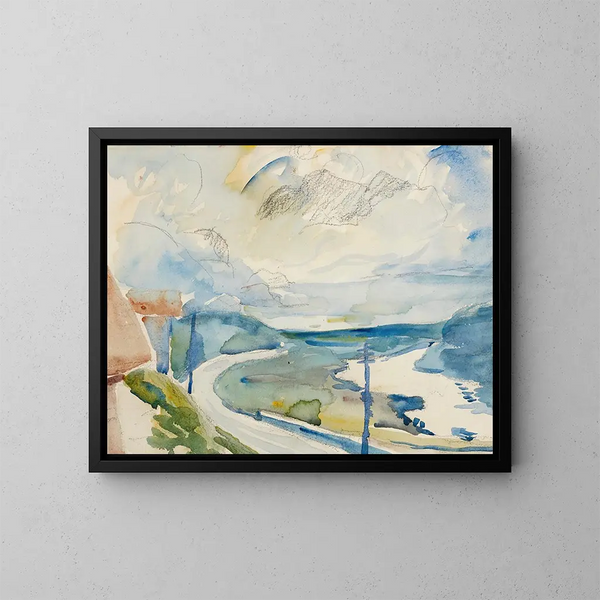 Morgen in Maloja - Giovanni Giacometti — gerahmtes Bild an der Wand