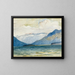 Vue depuis Plaun Da Lej vers la péninsule de Chast - Giovanni Giacometti — gerahmtes Bild an der Wand