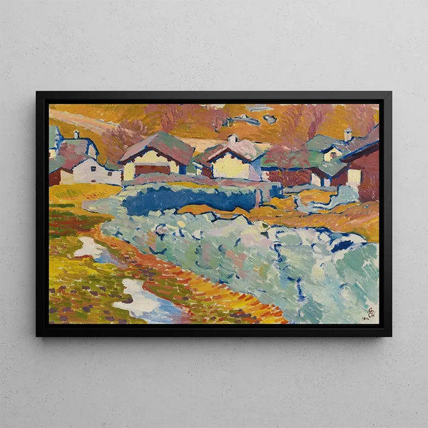 Préprintemps à Stampa - Giovanni Giacometti — gerahmtes Bild an der Wand