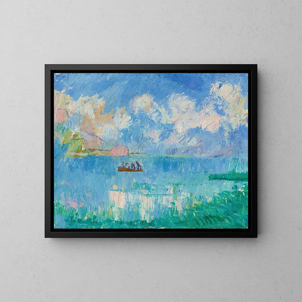 Die Fischer - Giovanni Giacometti — gerahmtes Bild an der Wand