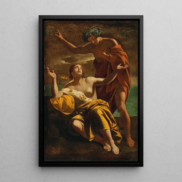 Bacchus und Ariane - Giovanni Giacomo Semenza — gerahmtes Bild an der Wand