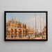 Ansicht der Basilika San Marco und des Markusplatzes - Giovanni Grubacs — gerahmtes Bild an der Wand