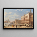 Palais des Doges avec le Ponte della Paglia - Giovanni Grubacs — gerahmtes Bild an der Wand