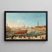 Der Doge auf dem Bucintoro in der Nähe der Riva di Sant'Elena Venedig - Giovanni Grubacs — gerahmtes Bild an der Wand