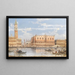 La Piazzetta und der Dogenpalast - Giovanni Grubacs — gerahmtes Bild an der Wand