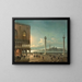 La Piazzetta de San Marco au clair de lune à Venise - Giovanni Grubacs — gerahmtes Bild an der Wand