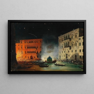 Giovanni Grubacs - Venice Festivities on the Grand Canal in 1838 in honour of Emperor Ferdinand.webp