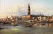 Venedig, Blick auf den Dogenpalast vom Bacino - Giovanni Grubacs — Ansicht des Kunstwerks