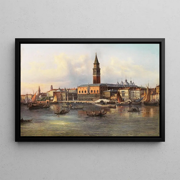 Giovanni Grubacs - Venice a View of Palazzo Ducale from the Bacino.webp