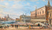 Venedig, Blick auf den Dogenpalast und Santa Maria della Salute - Giovanni Grubacs — Ansicht des Kunstwerks