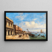 Venedig, Blick vom Molo mit der Libreria und dem Dogenpalast - Giovanni Grubacs — gerahmtes Bild an der Wand
