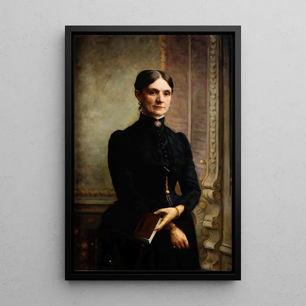Portrait einer Dame - Giovanni Maria Rastellini — gerahmtes Bild an der Wand
